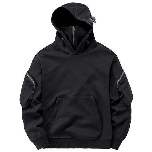 Face Proof Mask High Quality Casual Zip Up Hoodies