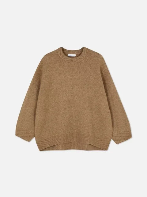 Casual O-Neck Soft Basic Sweater For Women