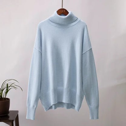 Turtleneck Thicken Autumn Winter Loose Sweaters