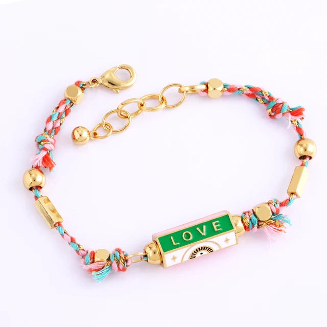 Amour Evil Eye Charm Bracelet