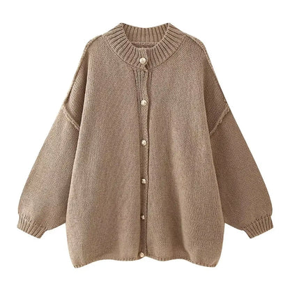 Super Loose Style Soft Knitted Cardigan Sweaters For Women