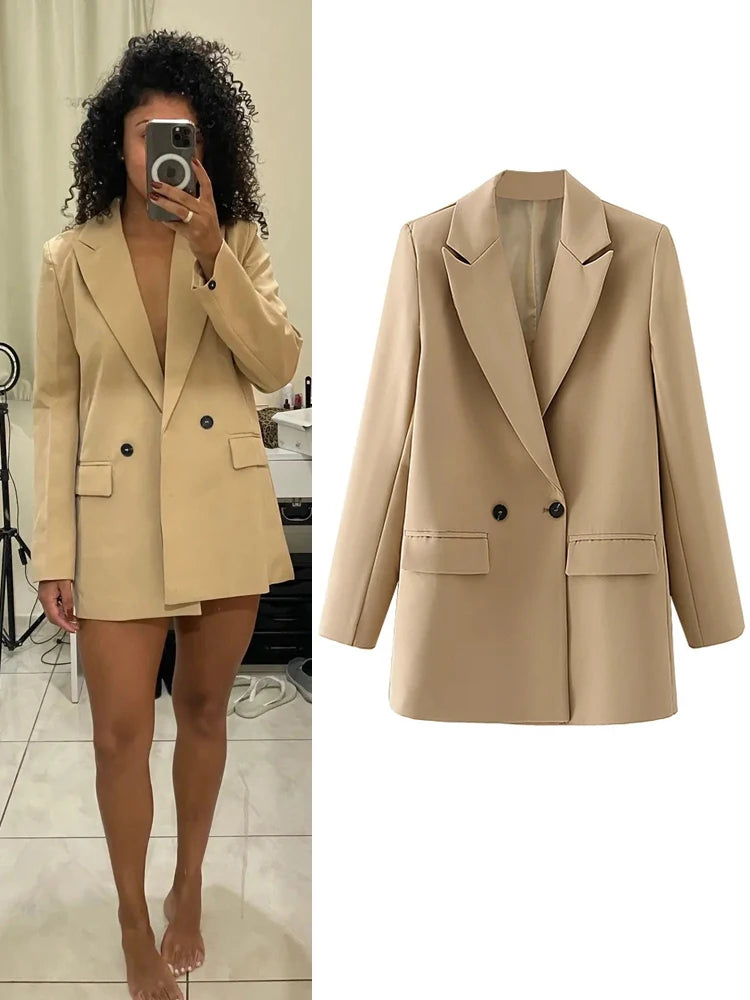 Office Fashion Khaki Blazer jackets