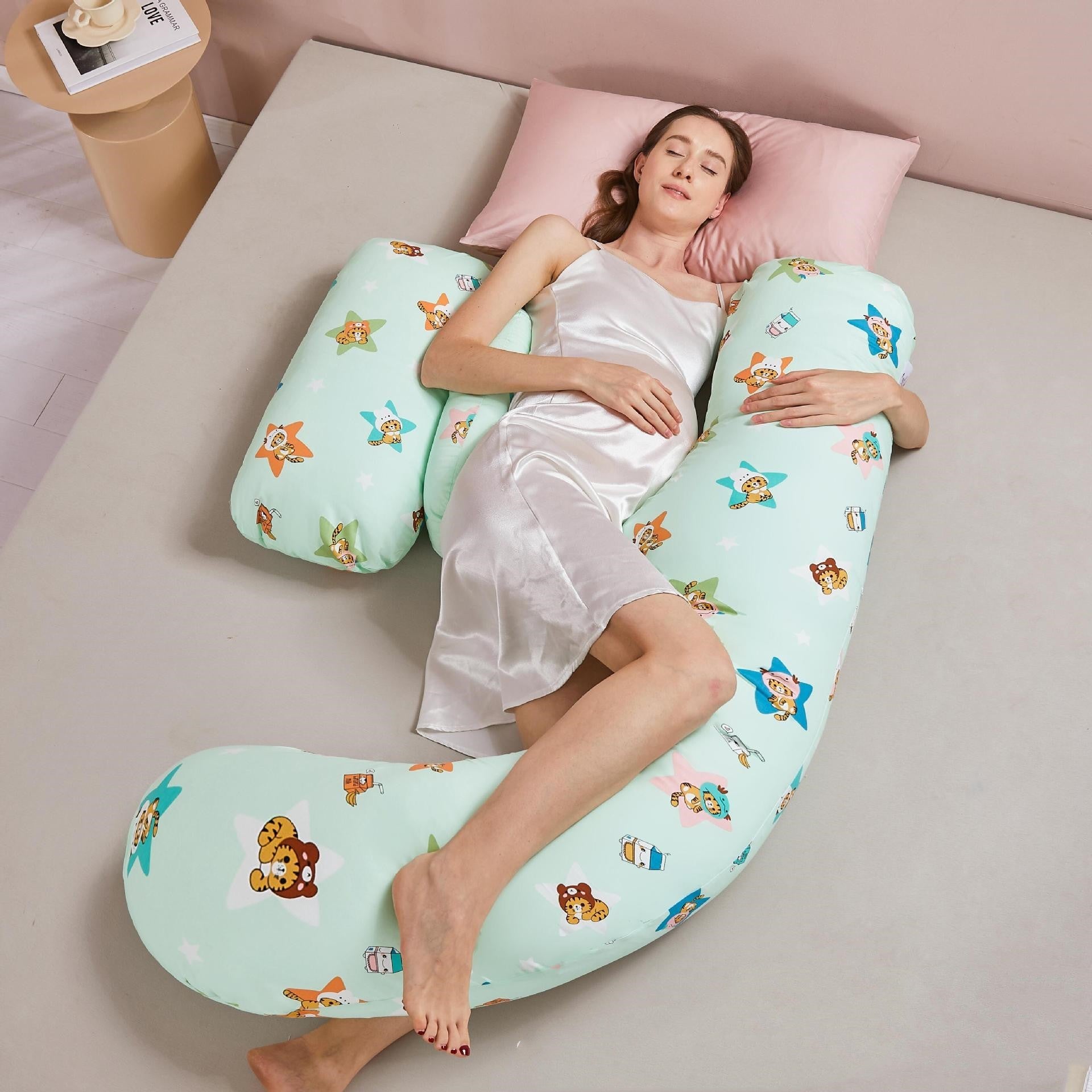 Summer Tencel Maternity Pillow – Side Sleeping & Abdominal Support