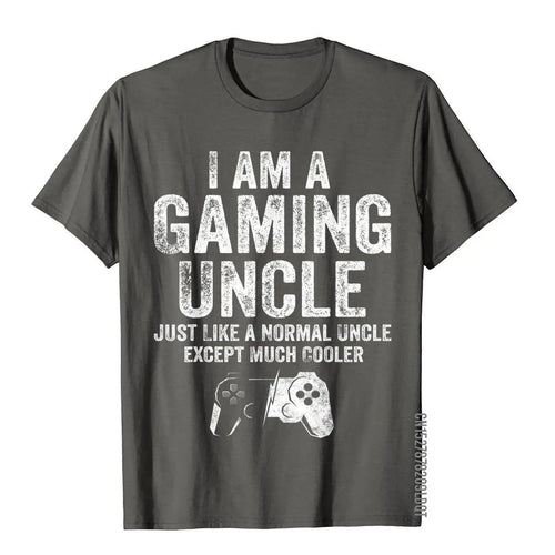 "I Am A Gaming Uncle" Funny T-Shirt – Video Game Lover Gift | Casual Cotton Tee for Men