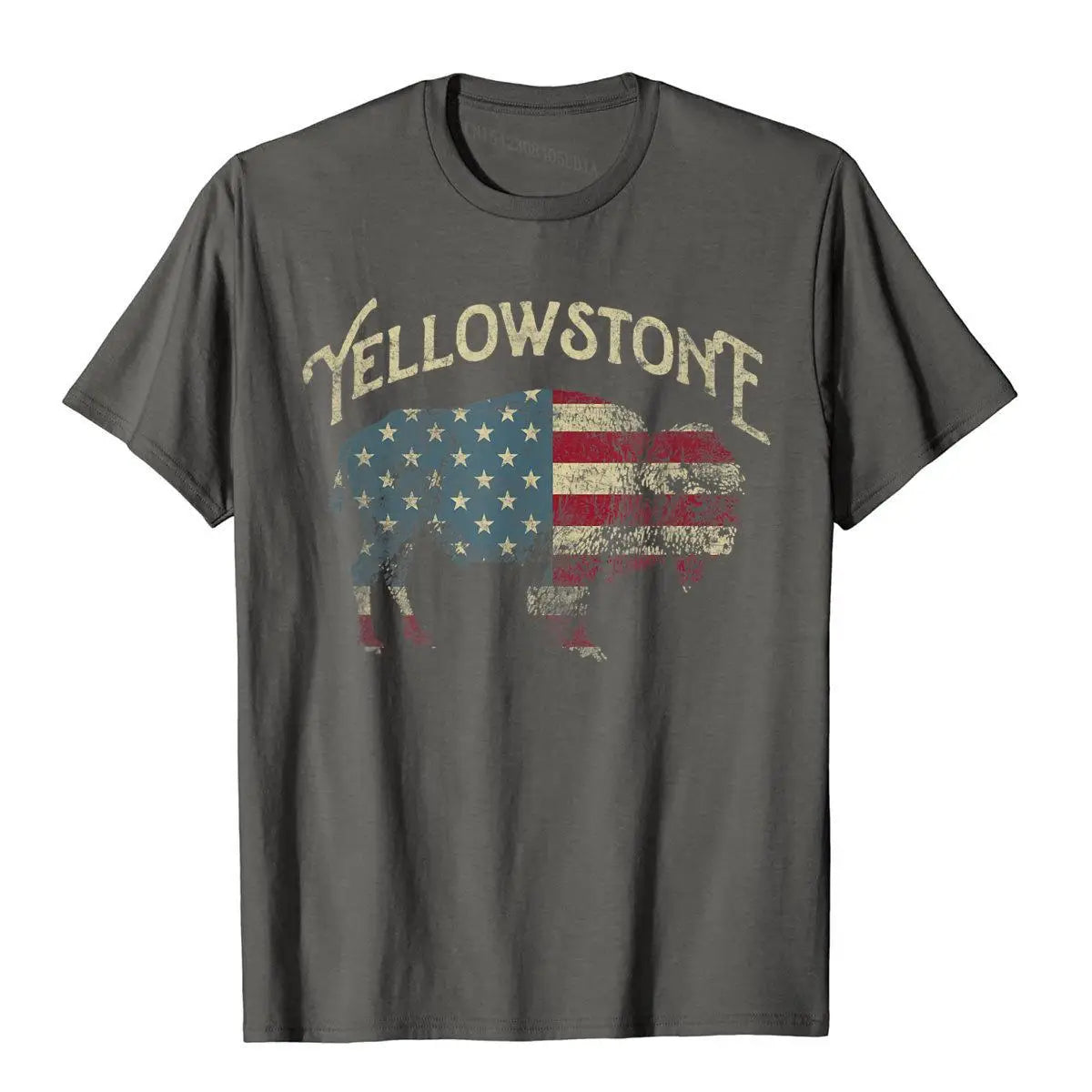 Vintage Yellowstone National Park Retro T-Shirt – Chinese Style Cotton Tee | Fashionable Men’s Popular Shirt