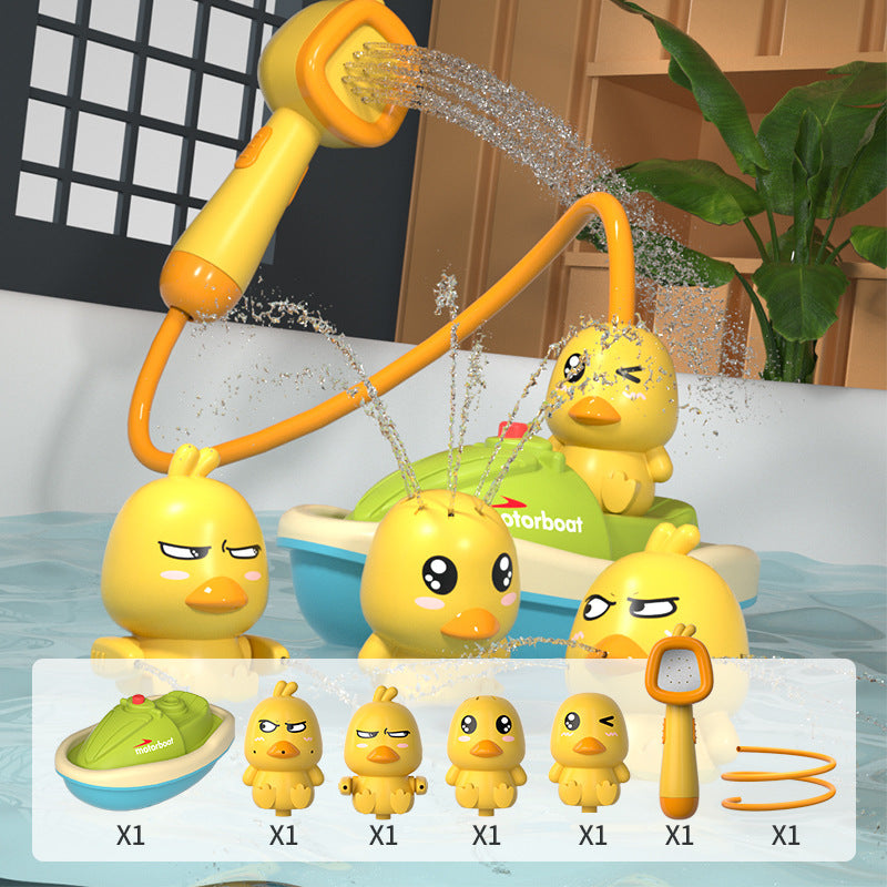 Cute Battery-Operated Water Spray Duck Toy – Splash & Play Fun!