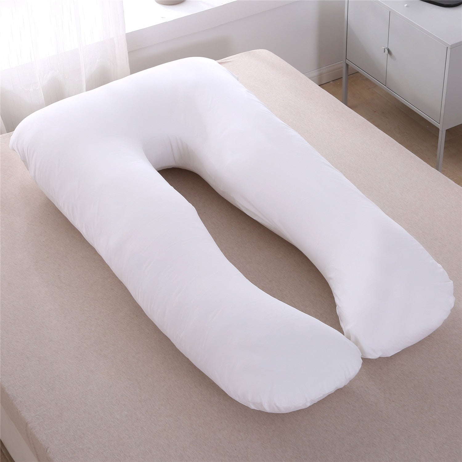 Full Body Maternity Pillow – Removable & Washable U-Shape Support for Pregnancy Comfort
