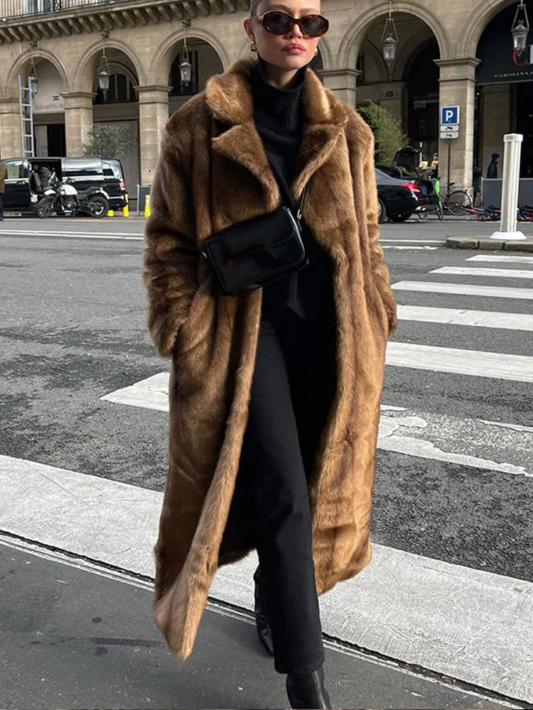 New Furry Long Overcoats