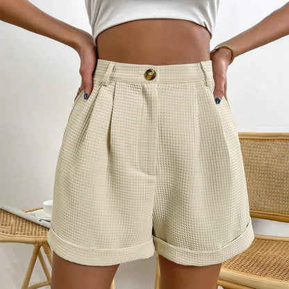 Korean Fashion High Waisted Solid Summer Shorts