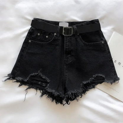 Summer Fashion Tassel Denim Shorts