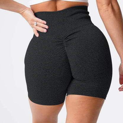 Women's Scrunch Butt Biker Shorts – High-Waist Seamless Booty Lifting Leggings for Fitness & Gym