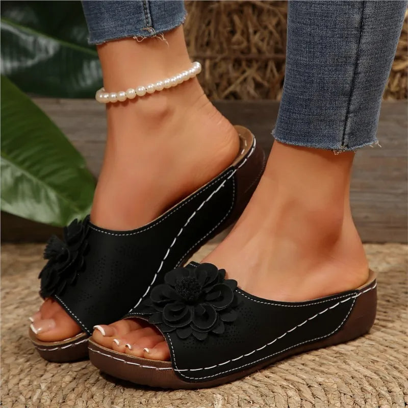 Summer Women's Sandals – Non-Slip Slip-On Walking Shoes | Wedge Party Slippers & Stylish Female Footwear