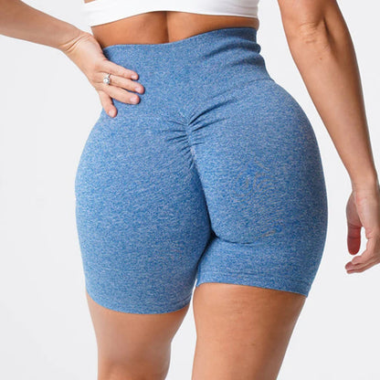 Women's Scrunch Butt Biker Shorts – High-Waist Seamless Booty Lifting Leggings for Fitness & Gym