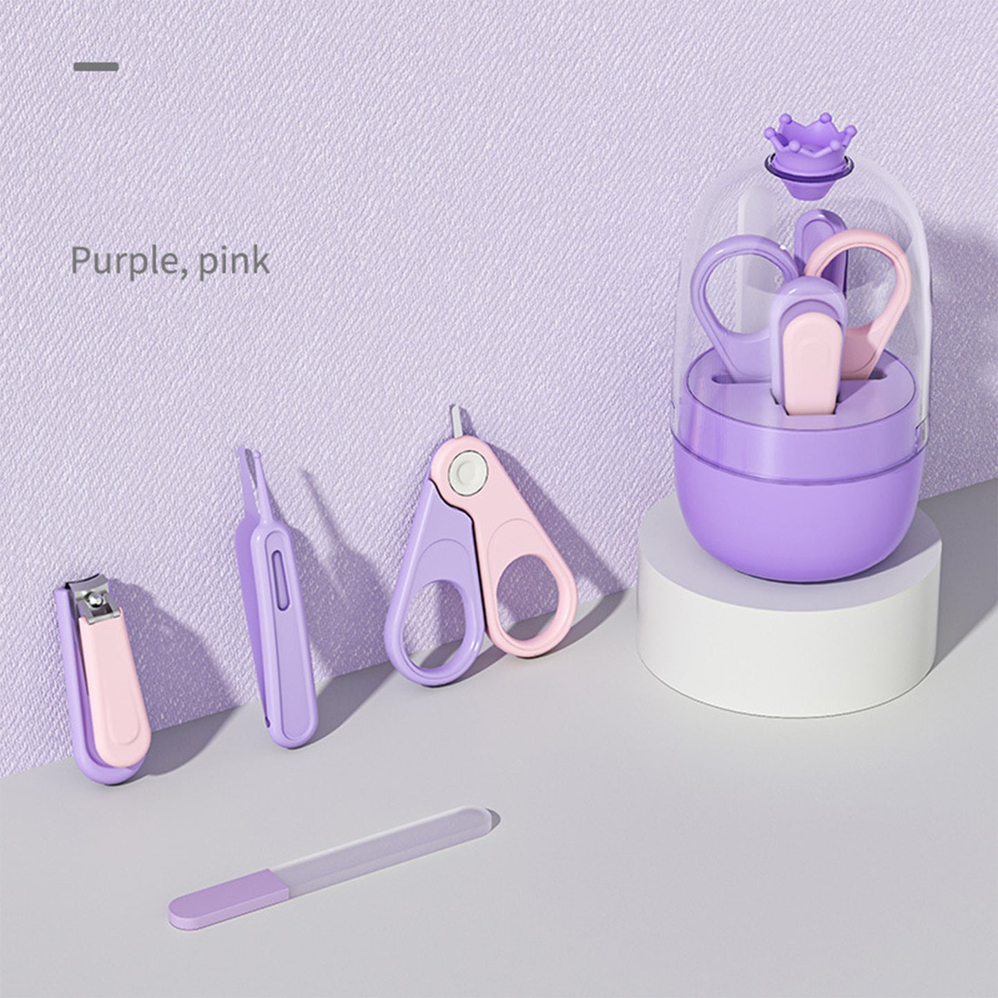 4-in-1 Convertible Baby Manicure Kit – Safe & Gentle Nail Care for Infants
