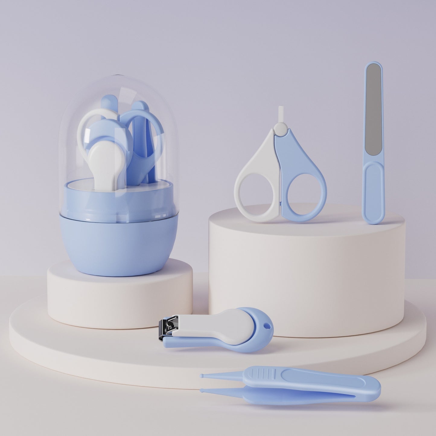 4-in-1 Convertible Baby Manicure Kit – Safe & Gentle Nail Care for Infants