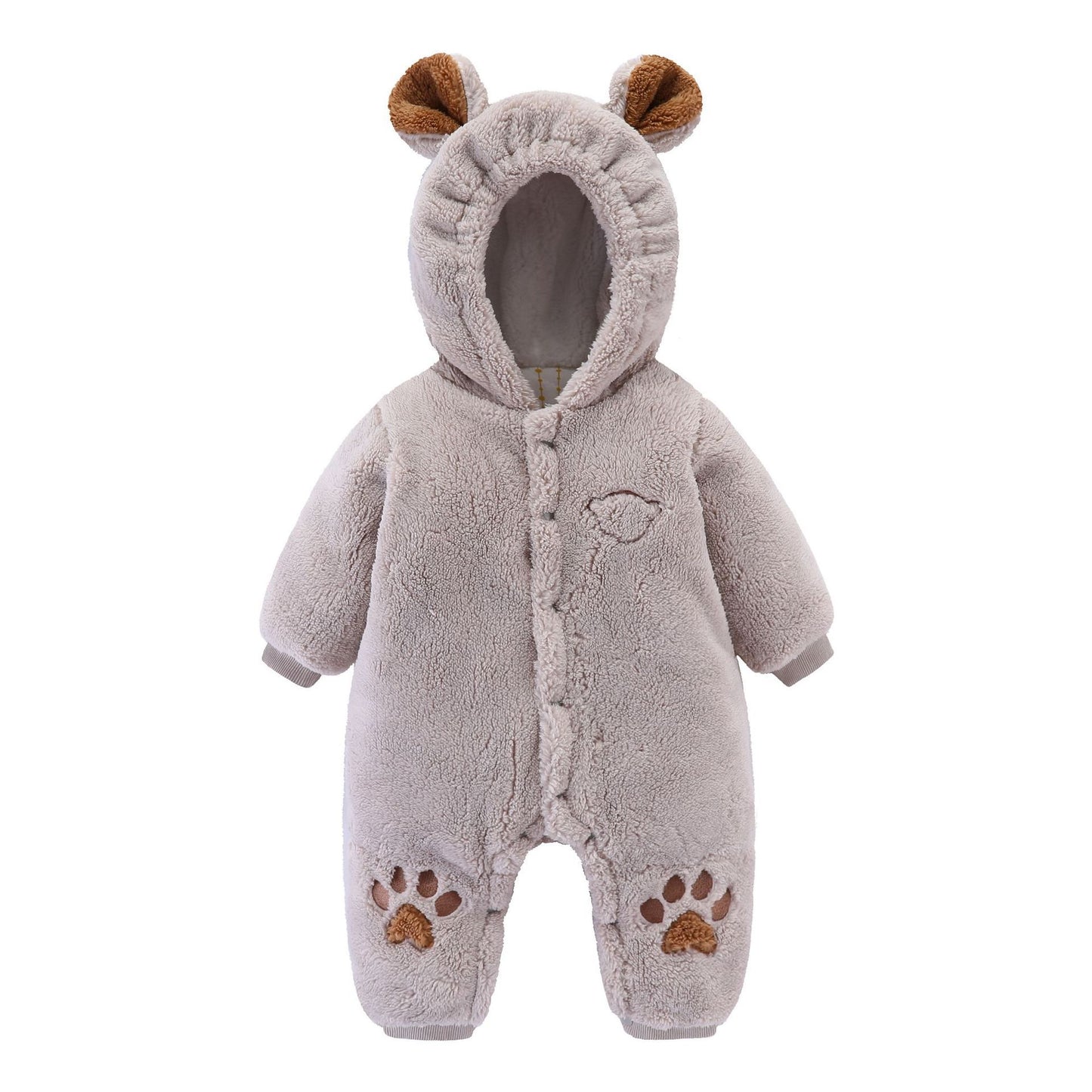 Cozy Rice Velvet Baby Onesie – Warm & Soft for Autumn & Winter