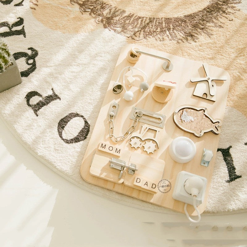 Wooden Montessori Housing Toy – Minimalist, Durable & Educational
