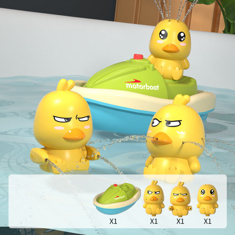 Cute Battery-Operated Water Spray Duck Toy – Splash & Play Fun!