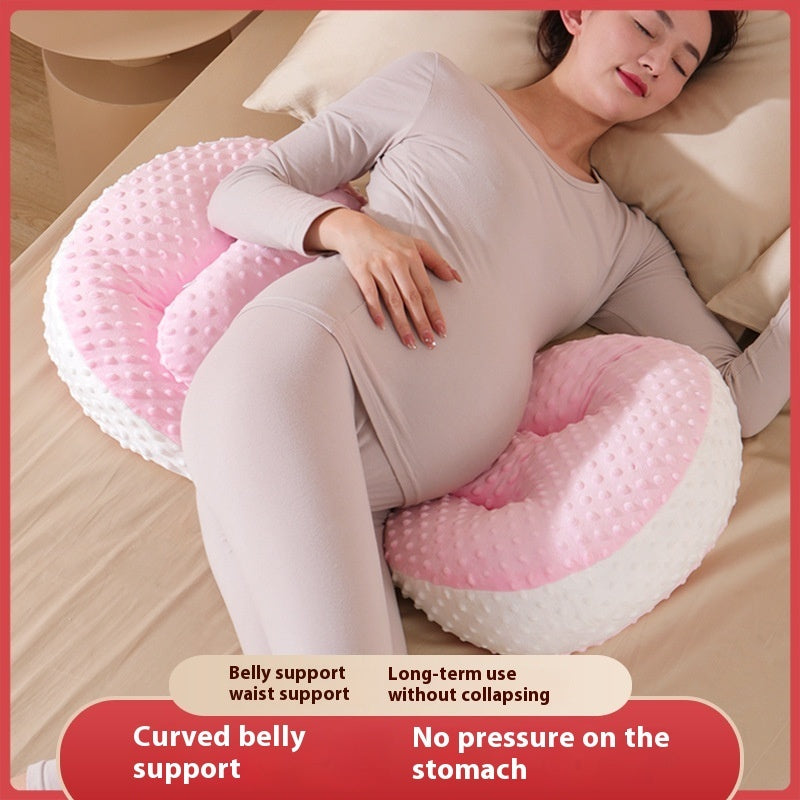 Multifunctional U-Shaped Maternity Pillow – Waist & Side Support for Pregnancy