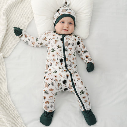 Full Printed Animal One-Piece Clothing for Babies