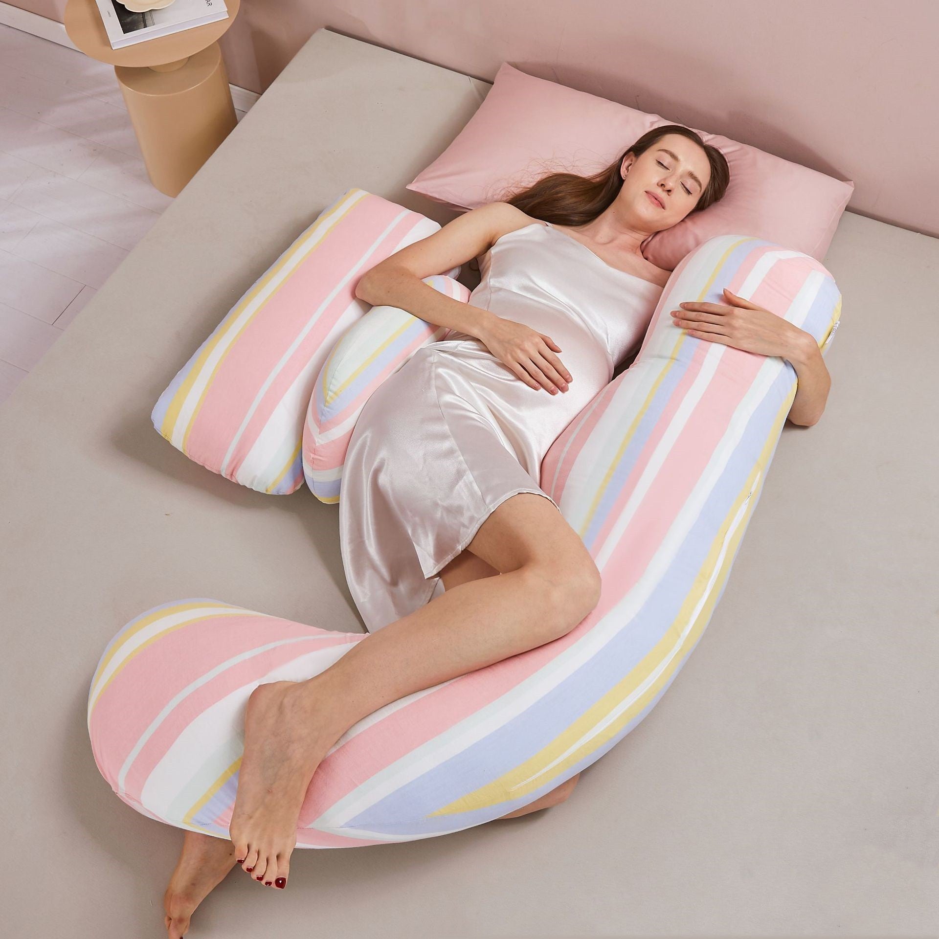 Summer Tencel Maternity Pillow – Side Sleeping & Abdominal Support