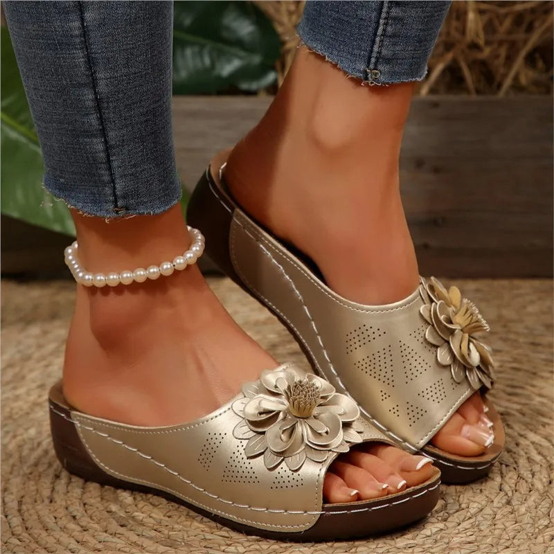 Summer Women's Sandals – Non-Slip Slip-On Walking Shoes | Wedge Party Slippers & Stylish Female Footwear