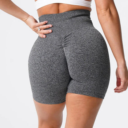 Women's Scrunch Butt Biker Shorts – High-Waist Seamless Booty Lifting Leggings for Fitness & Gym