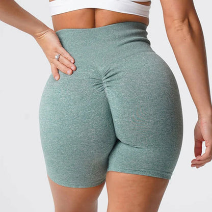 Women's Scrunch Butt Biker Shorts – High-Waist Seamless Booty Lifting Leggings for Fitness & Gym