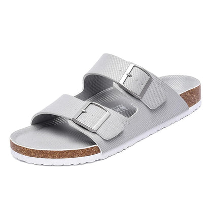 Leather Men's Sandals – Summer Outdoor Beach Slippers for Men & Women | Durable Non-Slip Casual Luxury Shoes