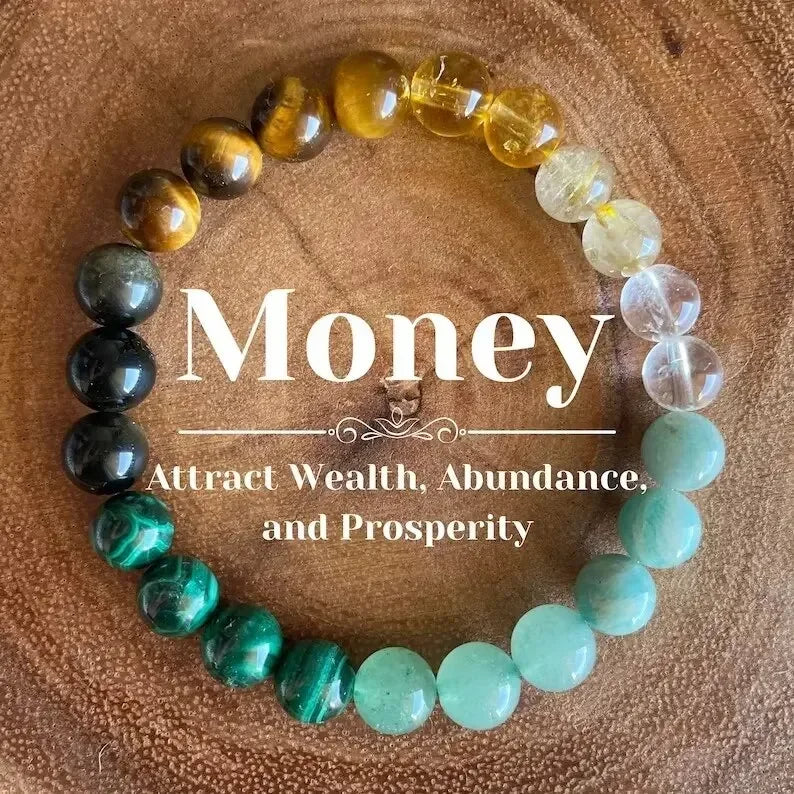 6 Styles Bracelet Set – Money, Empath Protection, Grounding, Self-Love & Energy Healing Jewelry