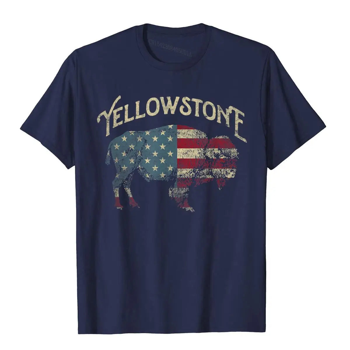 Vintage Yellowstone National Park Retro T-Shirt – Chinese Style Cotton Tee | Fashionable Men’s Popular Shirt