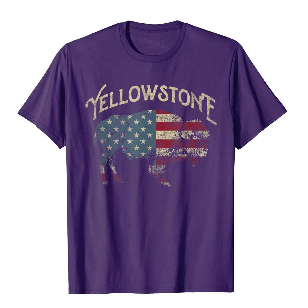 Vintage Yellowstone National Park Retro T-Shirt – Chinese Style Cotton Tee | Fashionable Men’s Popular Shirt