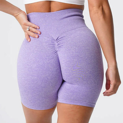 Women's Scrunch Butt Biker Shorts – High-Waist Seamless Booty Lifting Leggings for Fitness & Gym