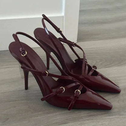 Women's Sexy Hollow Pointed High Heel Shoes