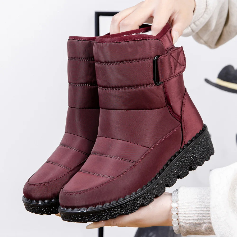 Women Non Slip Waterproof Winter Snow Boots