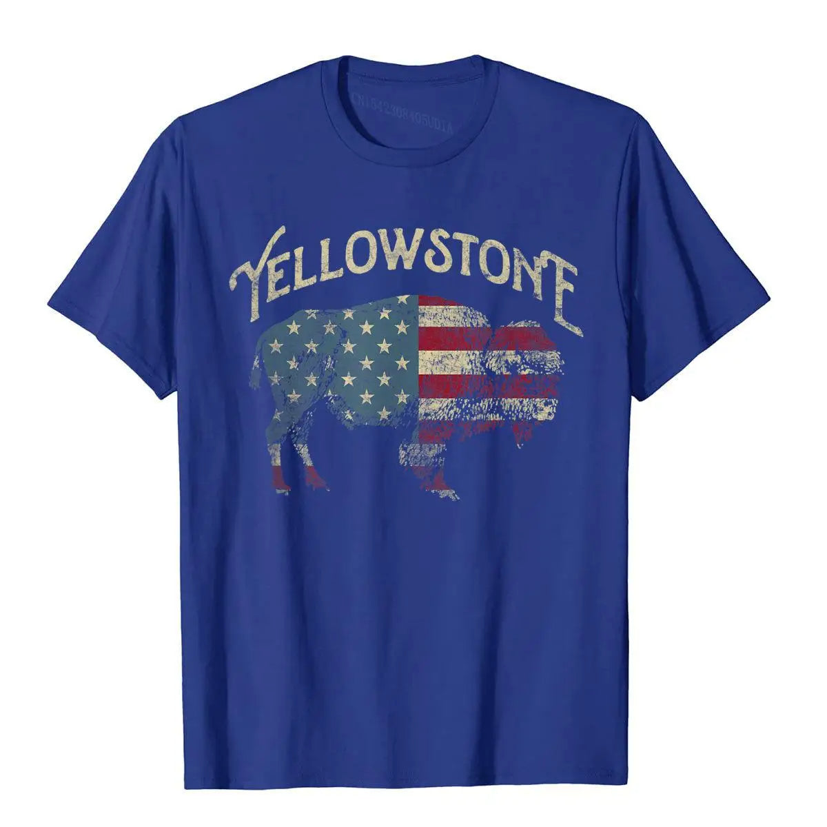 Vintage Yellowstone National Park Retro T-Shirt – Chinese Style Cotton Tee | Fashionable Men’s Popular Shirt