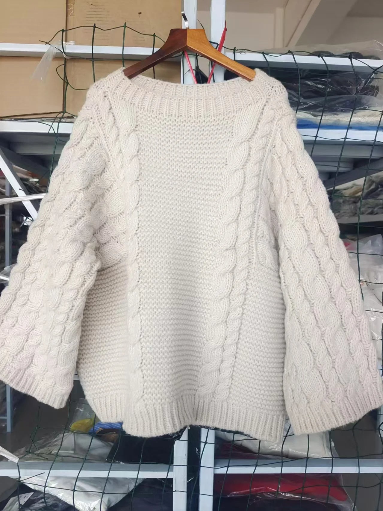 Super Oversized Autumn Winter Crochet Knitted Sweater