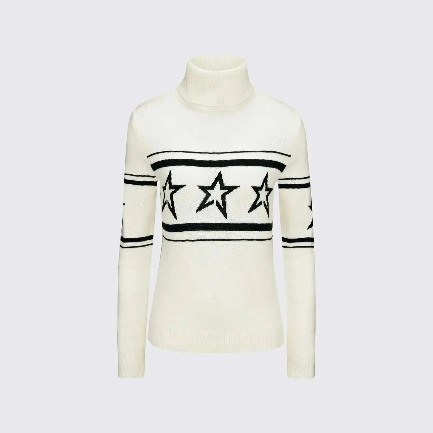 Big Stars Decoration High Neck Cool Sweaters